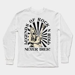 classic legend rock n roll 1970s Long Sleeve T-Shirt